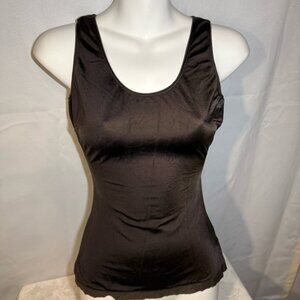 SPANX Brown Shaping Tank Top Sleeveless Scoop Neck Size M